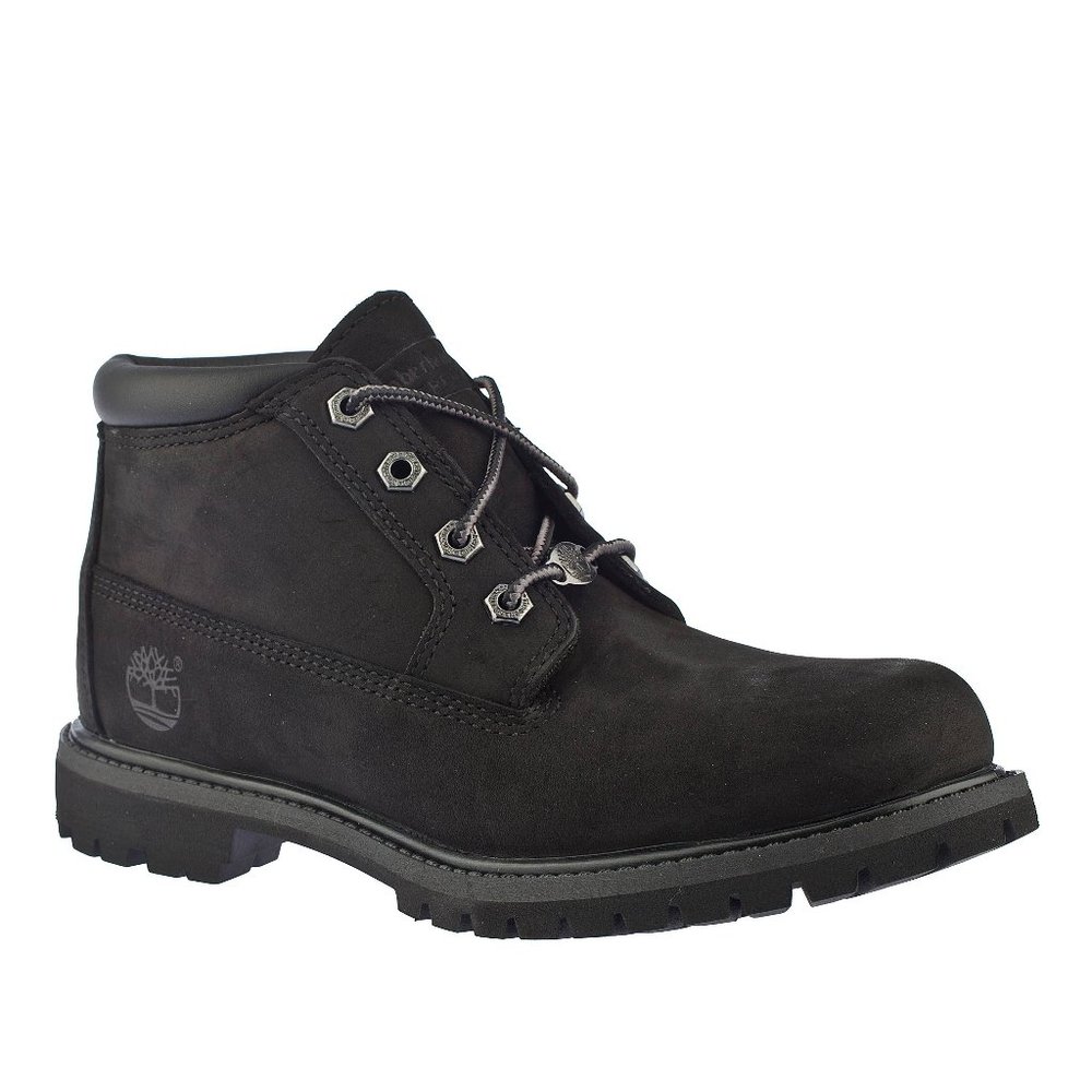 Timberland Nellie Waterproof Chukka Boot Black Leather Size 7 M
